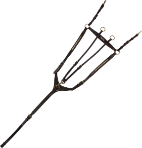 Napierśnik skórzany Kentaur Arras z metalowymi bloczkami