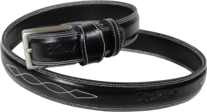 Pasek skórzany do spodni z ozdobnym przeszyciem Kentaur