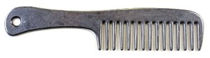 Grzebień aluminiowy z rączką