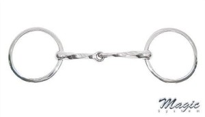 Wędzidło kręcone z dużymi kółkami Pessoa Magic System