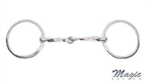 Wędzidło kręcone z dużymi kółkami Pessoa