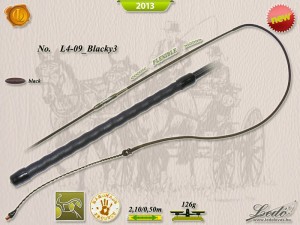 Bat do powożenia łukowy flexible Ledo Blacky 210 cm / 50 cm