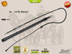 Bat do powożenia łukowy flexible Ledo Blacky 210 cm / 30 cm