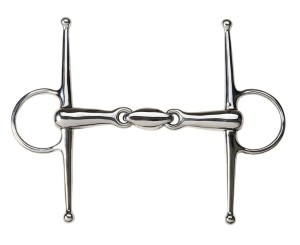Wędzidło z wąsami 2 x łamane, puste