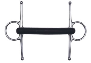 Wędzidło z wąsami gumowe proste sztywne