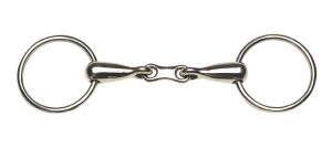 Wędzidło 2x łamane z łącznikiem płaskim Bristol