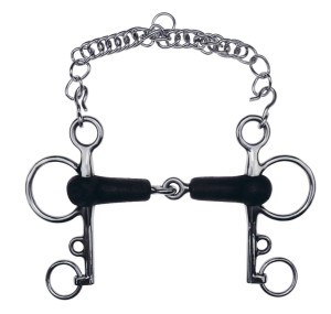 Pelham gumowy łamany