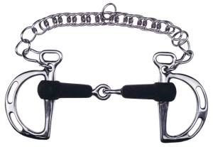 Wędzidło Kimberwick gumowy łamany 