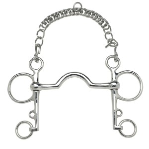 Pelham prosty cienki z wysokim portem