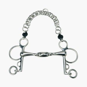 Pelham 2x łamany pełny z krótkimi czankami Metalab