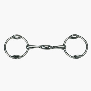 Wędzidło Cyganka 2x łamane pełne Metalab