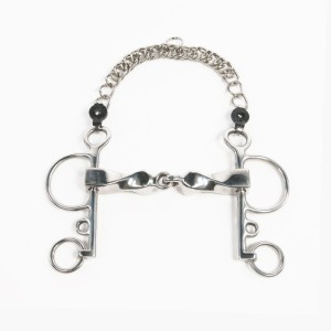 Wędzidło pelham pełne skręcone grube Pessoa długa czanka