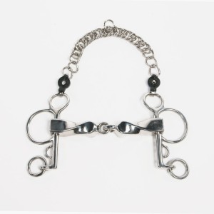 Wędzidło pelham pełne skręcone grube Pessoa krótka czanka