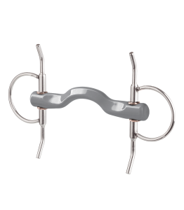 Wędzidło z wąsami proste z portem twarde Beris Konnex