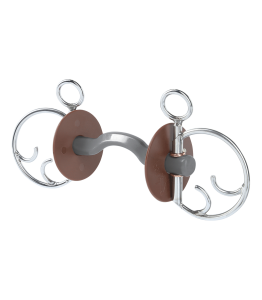 Wędzidło Kimberwick proste z portem miękkie Beris Konnex