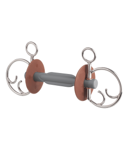 Wędzidło Kimberwick z łopatką Butterfly miękkie Beris Konnex