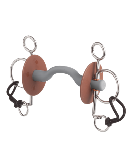 Wędzidło Pelham proste z portem twarde Beris krótkie czanki