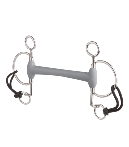 Wędzidło oliwkowe Pelham proste twarde Beris krótkie czanki