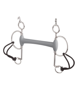 Wędzidło oliwkowe Pelham proste miękkie Beris długie czanki