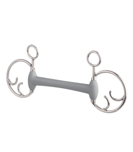 Wędzidło oliwkowe Kimberwick proste miękkie Beris