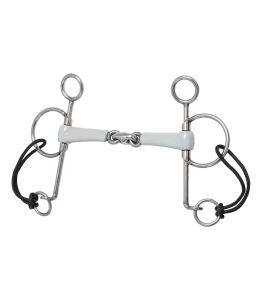 Wędzidło Pelham 2x łamane Beris długa czanka