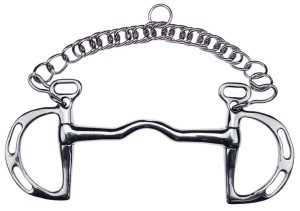 Wędzidło Kimberwick prosty z niskim portem Metalab