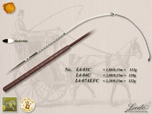 Bat do powożenia łukowy odciążony Ledo 140 cm / 15 cm