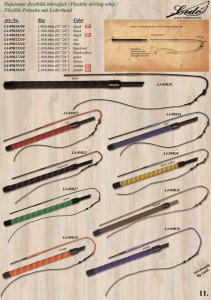 Bat do powożenia łukowy flexible Ledo z rączką gumowaną 210 cm / 60 cm