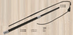 Bat treningowy do powożenia w stylu węgierskim Ledo 210 cm ze skórzaną rączką