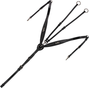 Napierśnik skórzany Kentaur Napoli z ozdobnym przeszyciem