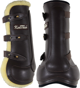 Ochraniacze skórzane przednie Kentaur Oxford Velcro