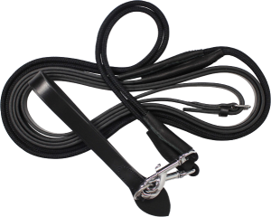 Czarna wodza skórzana ze sznurkiem Kentaur