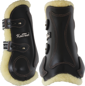 Ochraniacze skórzane przednie z futrem Kentaur Roma